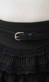 モデル：163cm（着用サイズ：S　着用カラー：BLK）