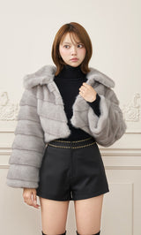 モデル：163cm（着用サイズ：FREE　着用カラー：GRY）
