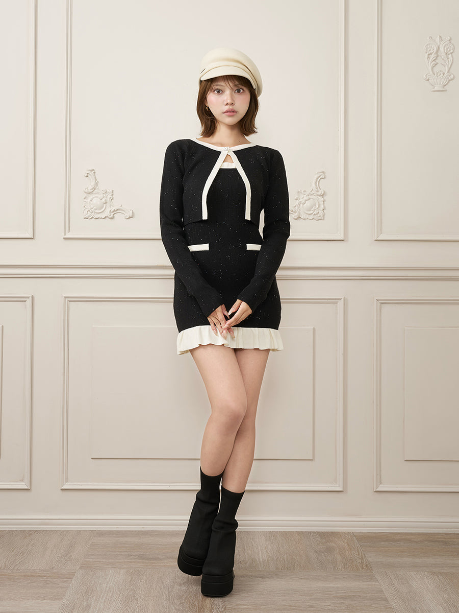 モデル：163cm（着用サイズ：FREE　着用カラー：BLK）
