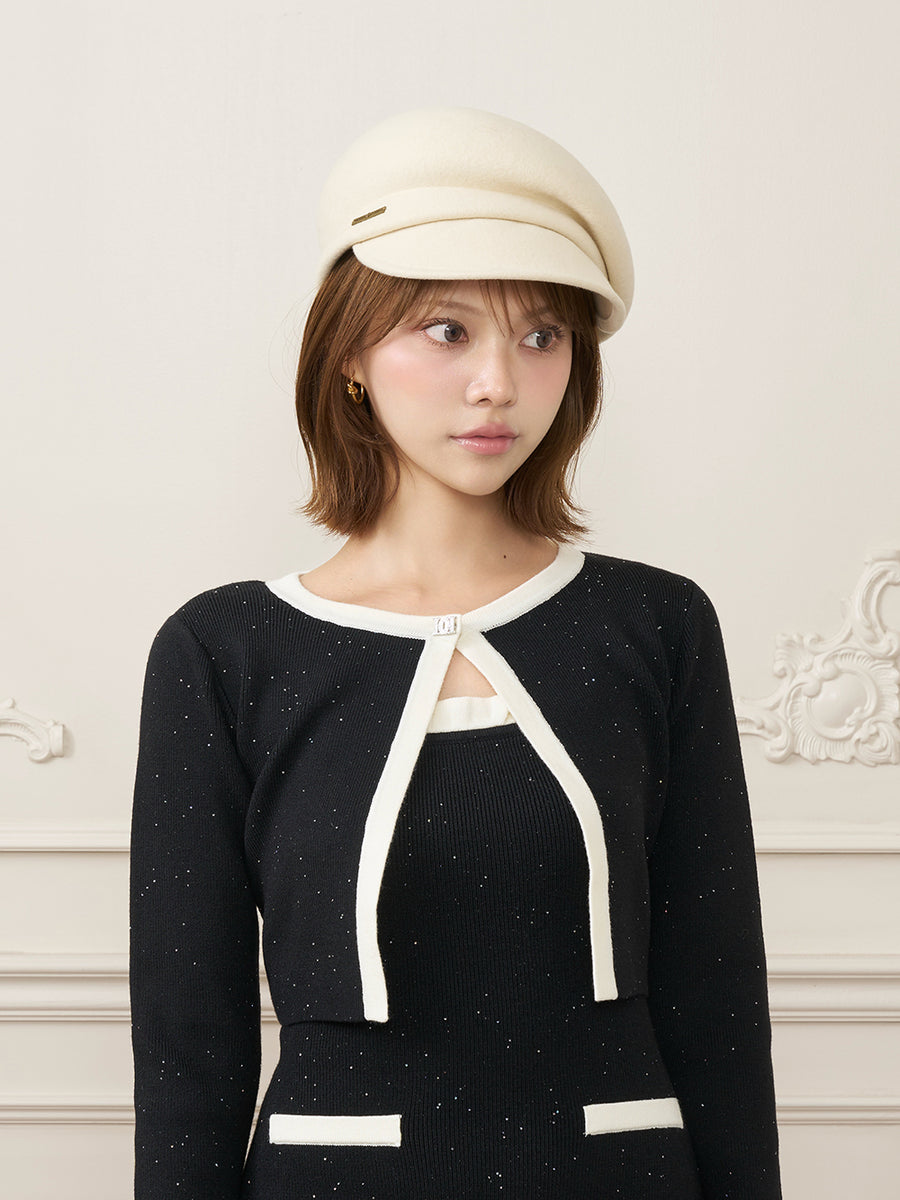 モデル：163cm（着用サイズ：FREE　着用カラー：BLK）