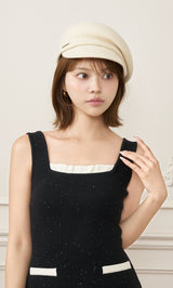モデル：163cm（着用サイズ：FREE　着用カラー：BLK）