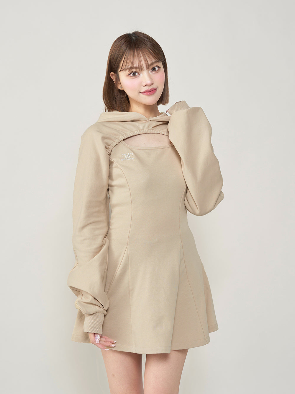 ショートフーディスウェットミニワンピース – Darich (ダーリッチ)