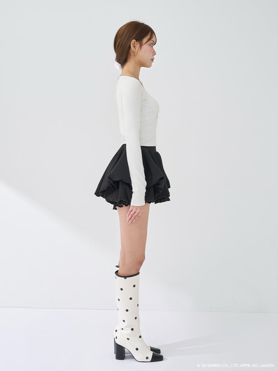 モデル：163cm（着用サイズ：FREE　着用カラー：WHT）