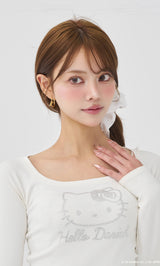 モデル：163cm（着用サイズ：FREE　着用カラー：WHT）