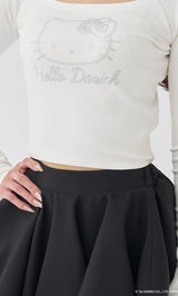 モデル：163cm（着用サイズ：FREE　着用カラー：WHT）