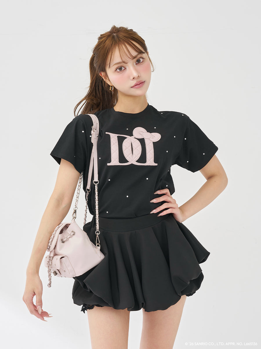 モデル：163cm（着用サイズ：FREE　着用カラー：BLK）