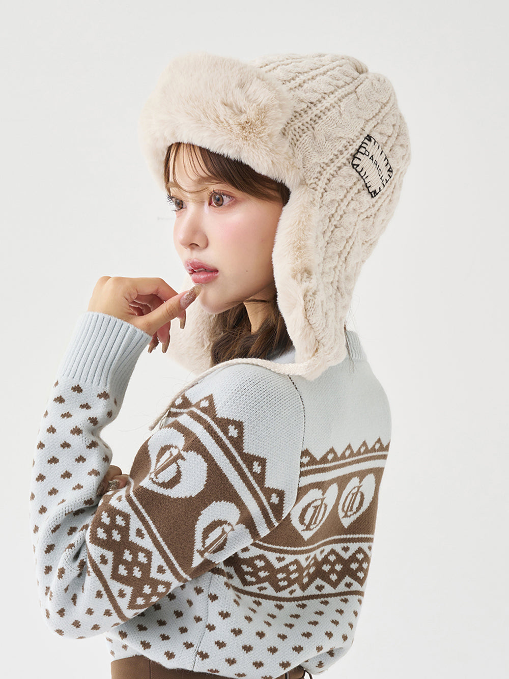 ダブルファブリックフライトキャップ - ivo