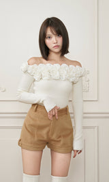 モデル：163cm（着用サイズ：FREE　着用カラー：WHT）