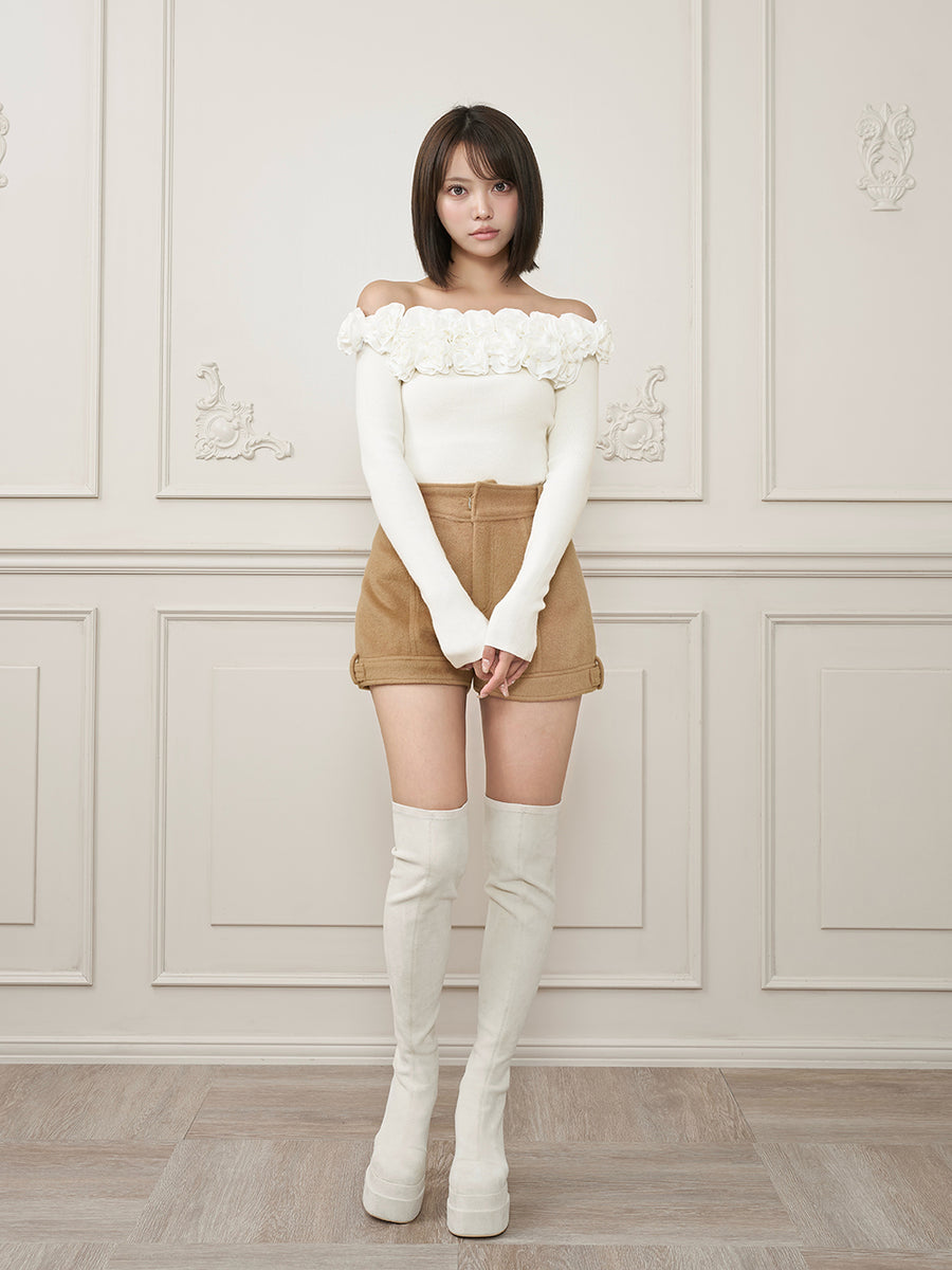 モデル：163cm（着用サイズ：FREE　着用カラー：WHT）