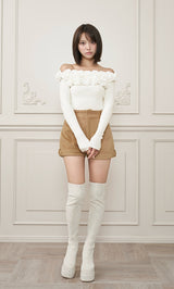モデル：163cm（着用サイズ：FREE　着用カラー：WHT）