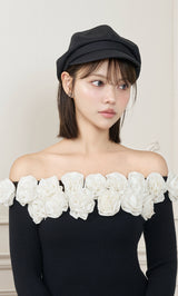モデル：163cm（着用サイズ：FREE　着用カラー：BLK）