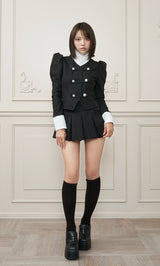 モデル：163cm（着用サイズ：FREE　着用カラー：BLK）