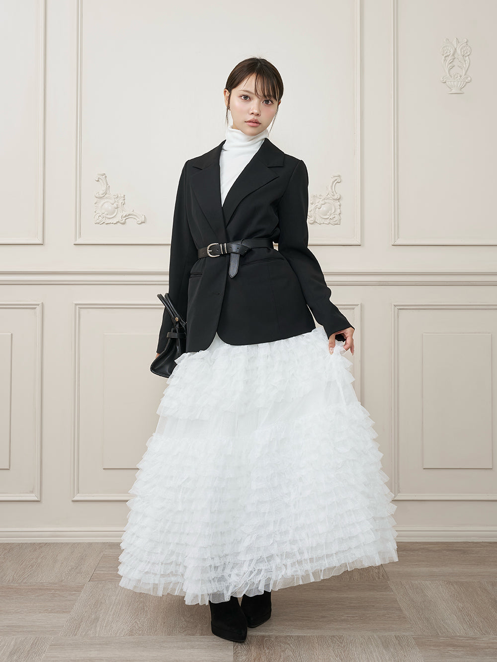 モデル：163cm（着用サイズ：FREE　着用カラー：WHT）