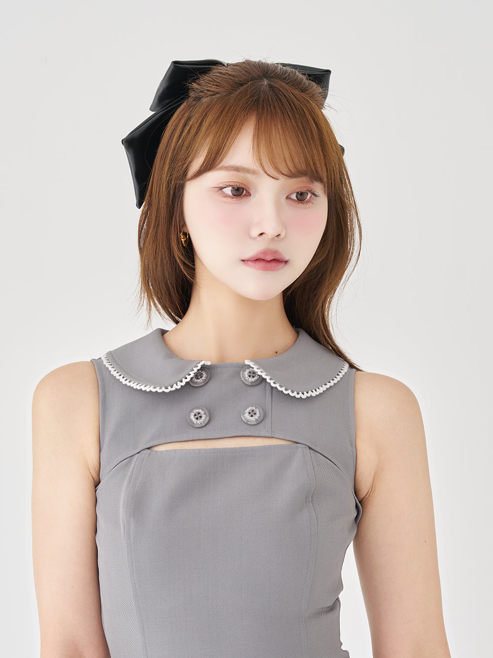 モデル：163cm（着用サイズ：FREE　着用カラー：GRY）