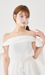 モデル：163cm（着用サイズ：FREE　着用カラー：WHT）
