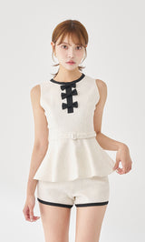 モデル：163cm（着用サイズ：FREE　着用カラー：WHT）
