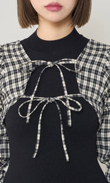 モデル：163cm（着用サイズ：FREE　着用カラー：BLK）