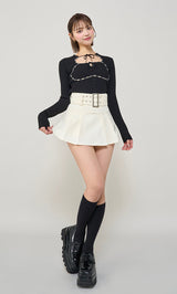 モデル：163cm（着用サイズ：FREE　着用カラー：BLK）