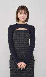 モデル：163cm（着用サイズ：FREE　着用カラー：NVY）