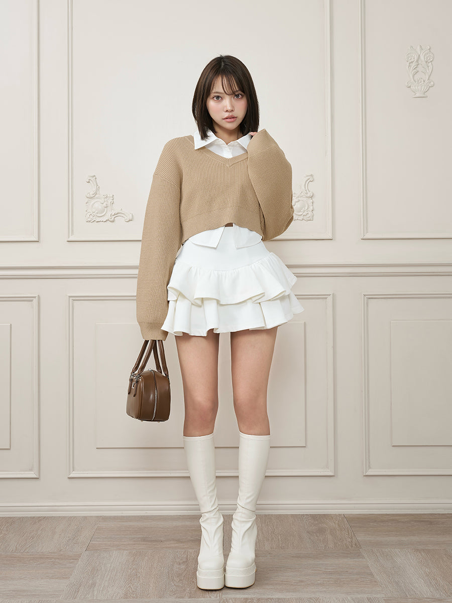 モデル：163cm（着用サイズ：FREE　着用カラー：BEG）