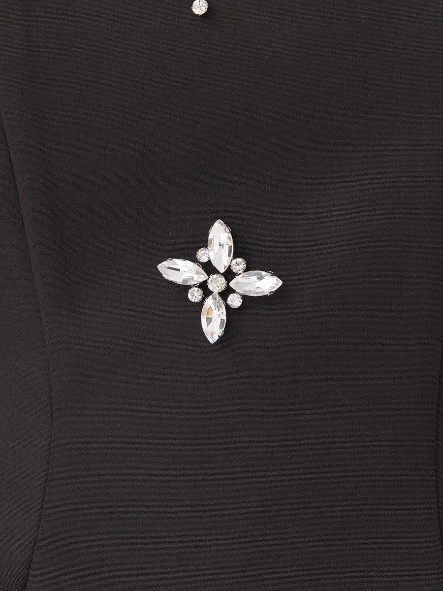 モデル：163cm（着用サイズ：FREE　着用カラー：BLK）