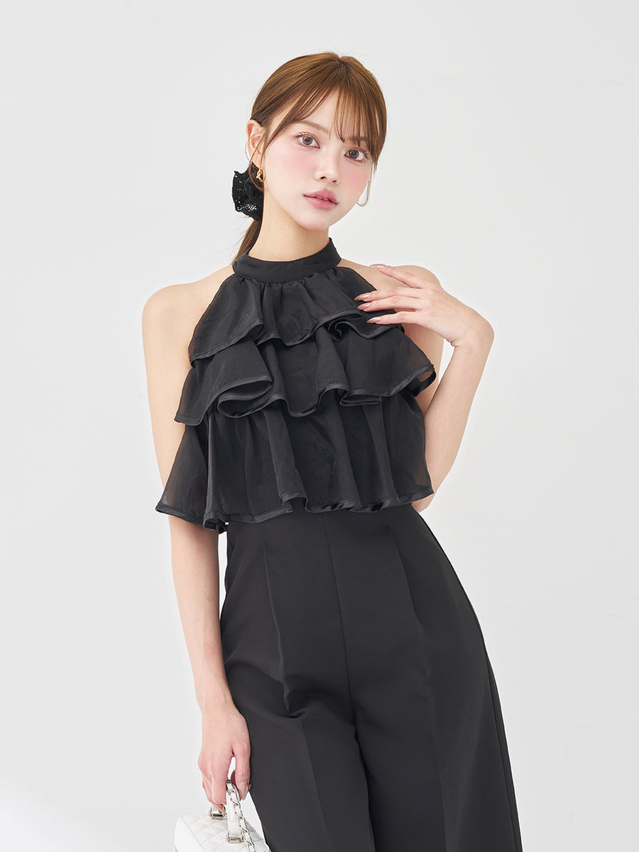 モデル：163cm（着用サイズ：FREE　着用カラー：BLK）