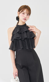 モデル：163cm（着用サイズ：FREE　着用カラー：BLK）