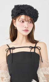 モデル：163cm（着用サイズ：FREE　着用カラー：BLK）