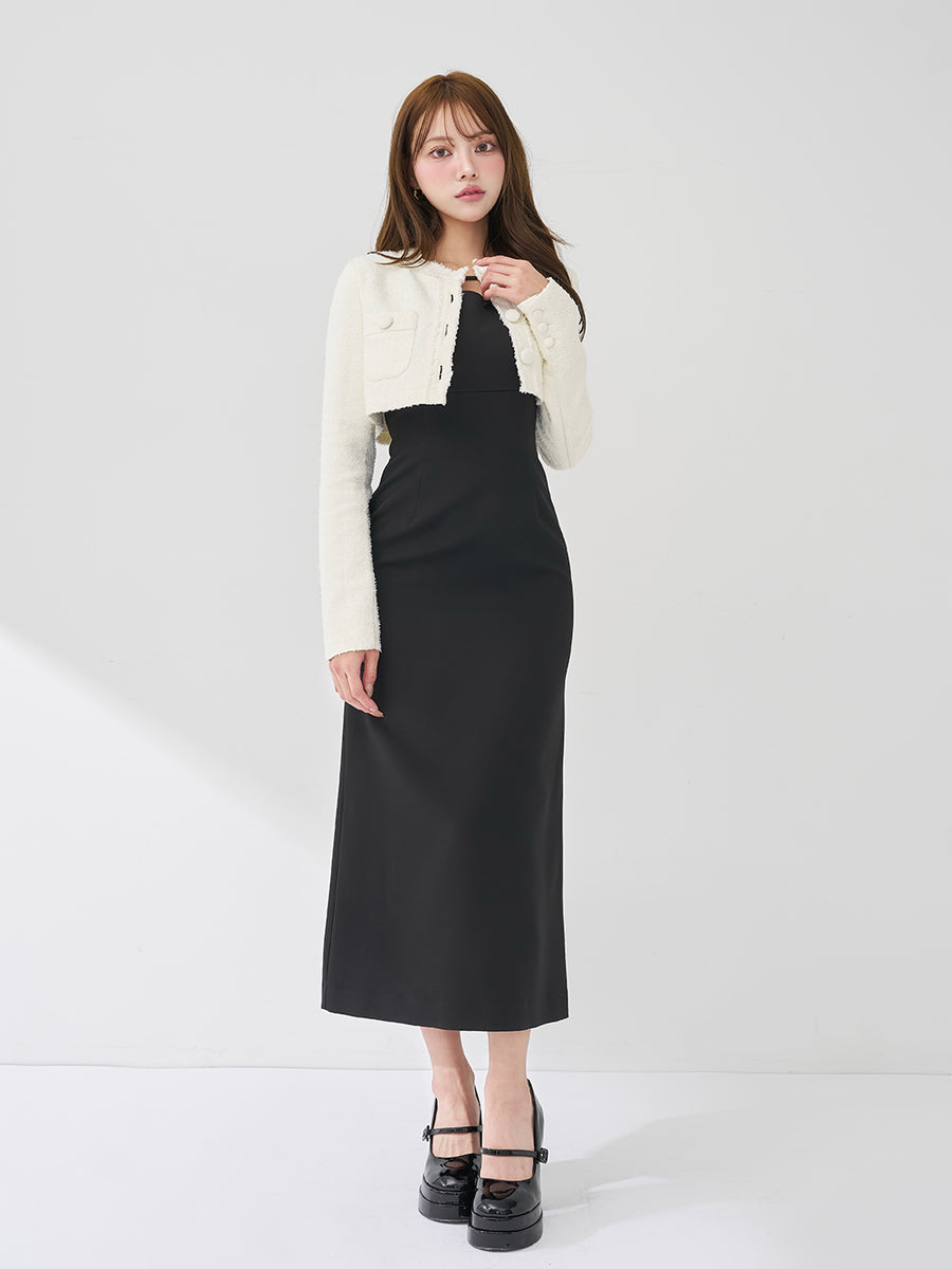 モデル：163cm（着用サイズ：FREE　着用カラー：BLK）