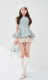 モデル：163cm（着用サイズ：FREE　着用カラー：SAX）