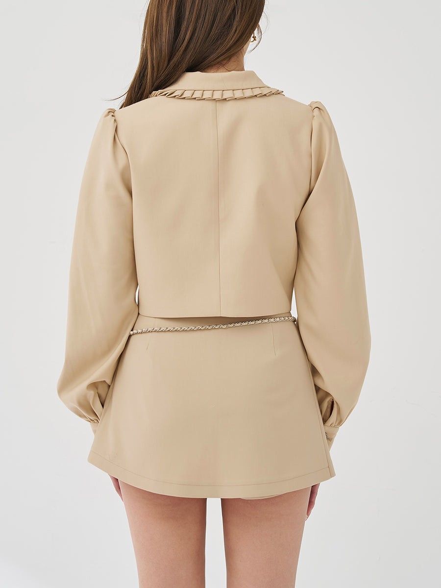 モデル：163cm（着用サイズ：S　着用カラー：BEG）