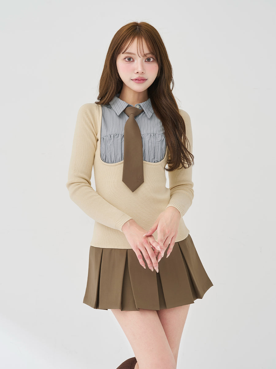 モデル：163cm（着用サイズ：FREE　着用カラー：BRN）