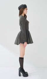 モデル：163cm（着用サイズ：FREE　着用カラー：GRY）