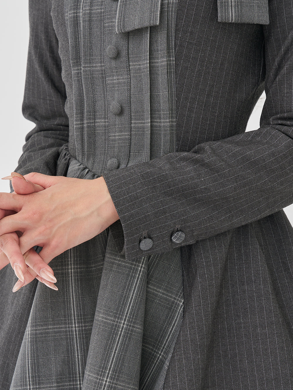 チェックストライプバルーンミニワンピース – Darich (ダーリッチ)