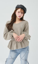 モデル：163cm（着用サイズ：FREE　着用カラー：GRY）