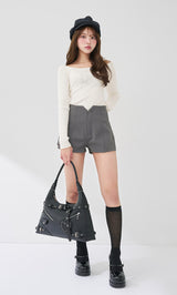 モデル：163cm（着用サイズ：S　着用カラー：GRY）