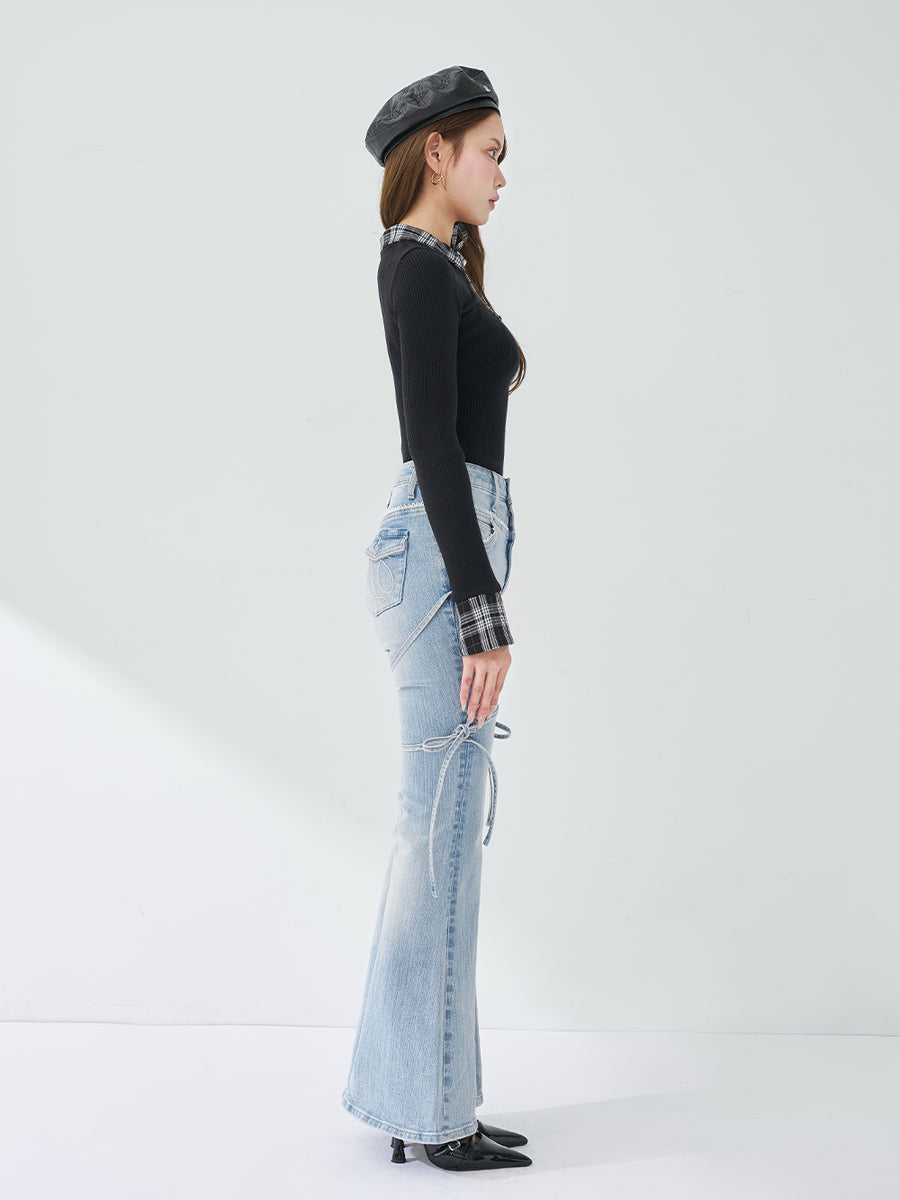 モデル：163cm（着用サイズ：FREE　着用カラー：BLK）