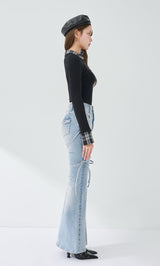 モデル：163cm（着用サイズ：FREE　着用カラー：BLK）