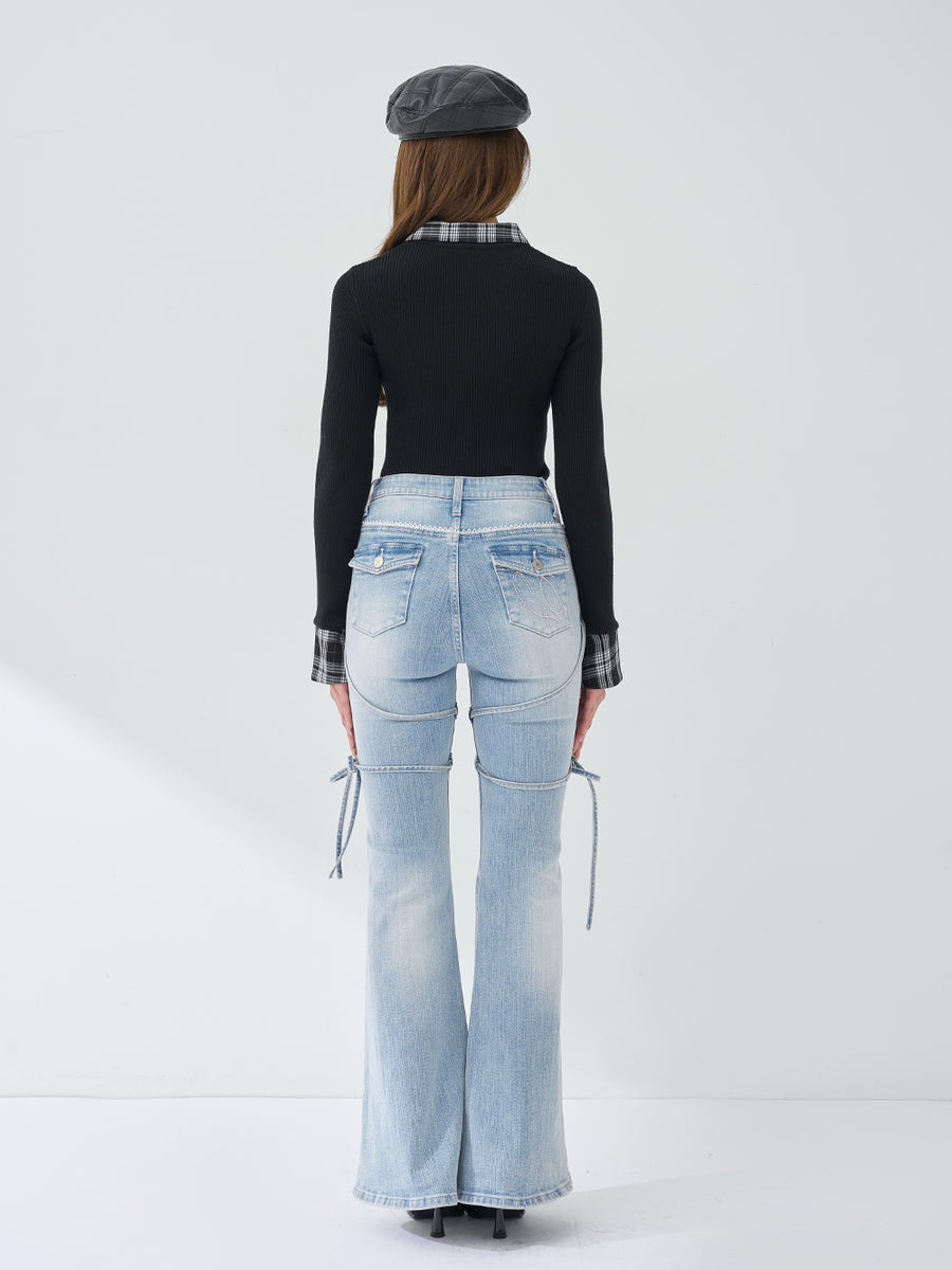 モデル：163cm（着用サイズ：FREE　着用カラー：BLK）