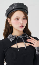 モデル：163cm（着用サイズ：FREE　着用カラー：BLK）