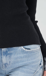 モデル：163cm（着用サイズ：FREE　着用カラー：BLK）