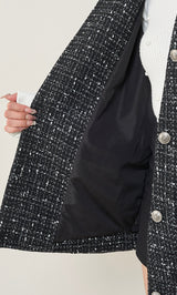 モデル：163cm（着用サイズ：FREE　着用カラー：BLK）