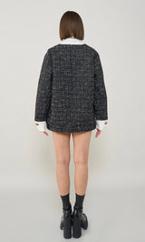 モデル：163cm（着用サイズ：FREE　着用カラー：BLK）