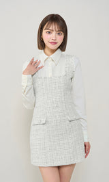 モデル：163cm（着用サイズ：FREE　着用カラー：WHT）