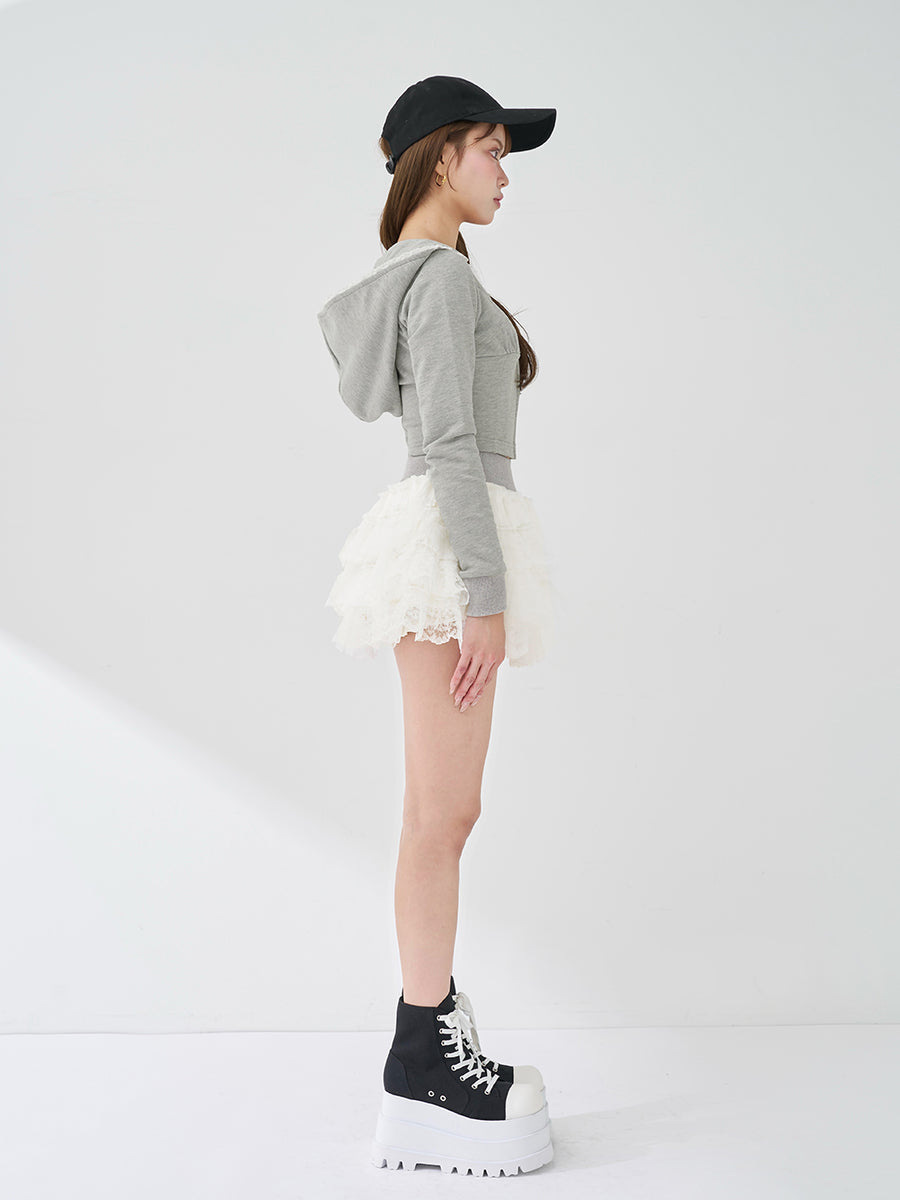 モデル：163cm（着用サイズ：FREE　着用カラー：GRY）