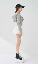 モデル：163cm（着用サイズ：FREE　着用カラー：GRY）