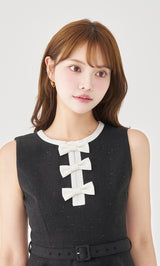 モデル：163cm（着用サイズ：FREE　着用カラー：BLK）