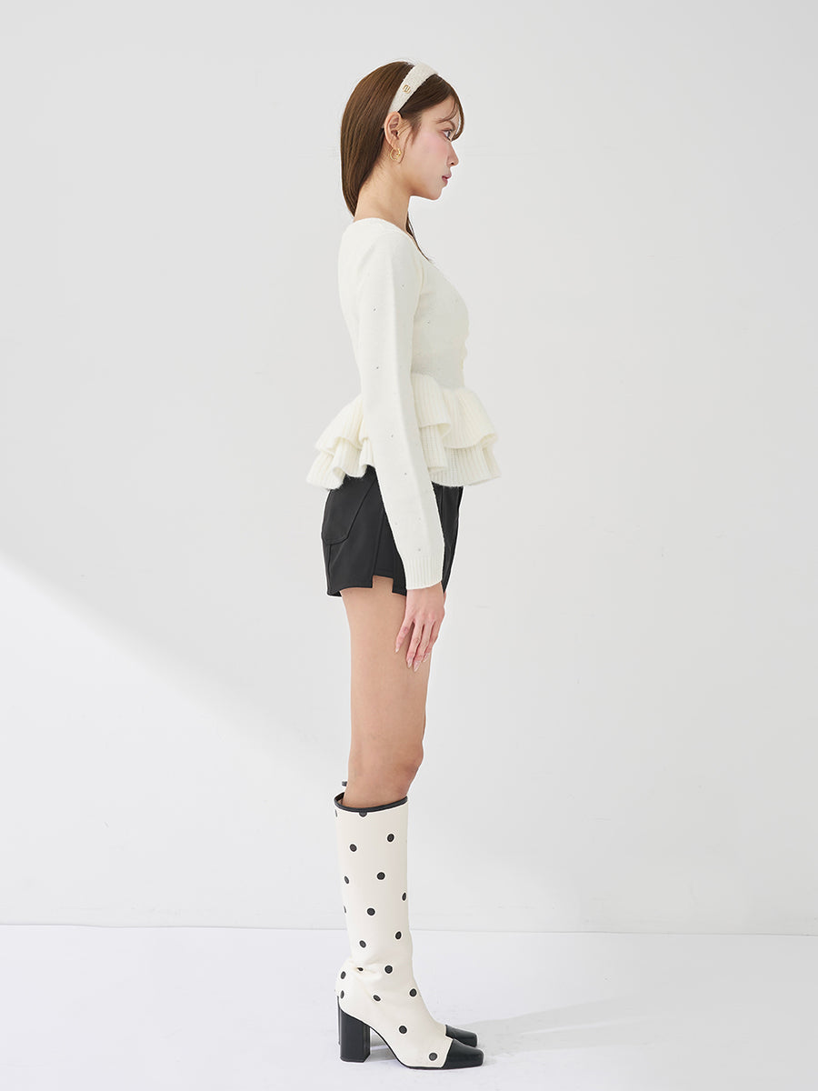 モデル：163cm（着用サイズ：FREE　着用カラー：WHT）