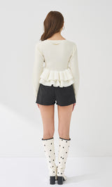 モデル：163cm（着用サイズ：FREE　着用カラー：WHT）