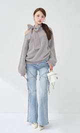 モデル：163cm（着用サイズ：FREE　着用カラー：GRY）